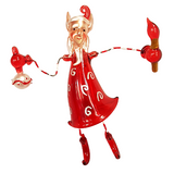 Glass Pixie Christmas Tree Ornament