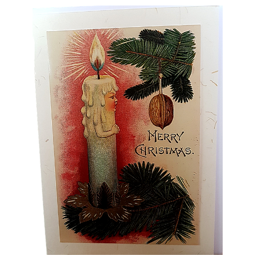Candle Christmas Card