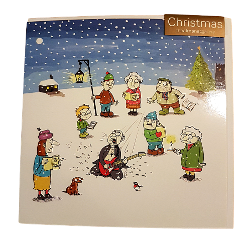 Seniors Christmas Carol Christmas Card