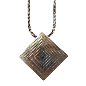 Geometric Style Sterling Sliver Necklace