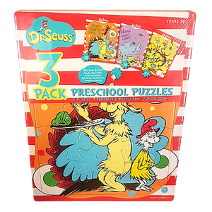 Dr. Seuss Puzzles 3 Pack Preschool 