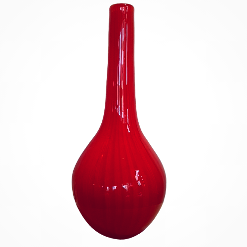 Poppy Red Castellani Murano Limited Edition Vase