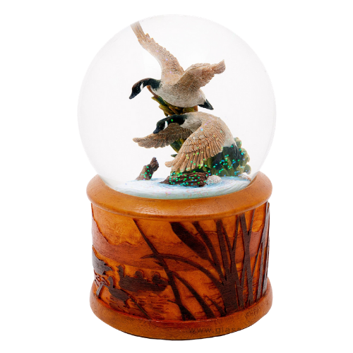 Canadian Geese Musical Rotating Water Snow Globe