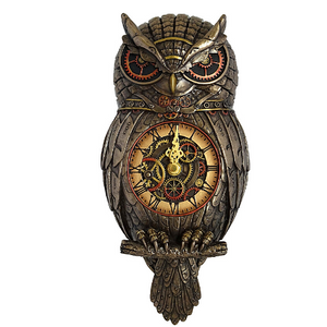 Steampunk Owl Clock