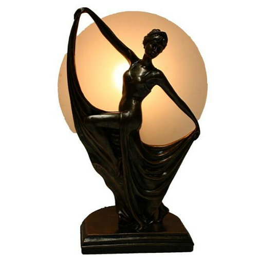Art Deco Dancing Lady Table Lamp