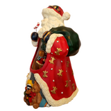 Ceramic Musical Vintage Santa Clause with Mice