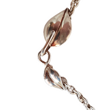 Red Agate Rough Cut Gemstone and .925 Sterling Sliver Necklace