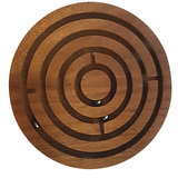 Rosewood Labyrinth Concentric Puzzle