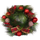 Folksy Art Christmas Wreath