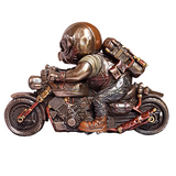 Speed Bacon Steampunk Pig Motorcyclist Veronese Studio Collection