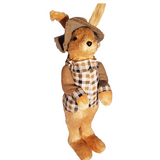 Country Easter Bunny Named Shirley Made with Straw