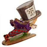 The Mad Hatter Alice In Wonderland Aurora Pewter Trinket Box
