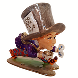 The Mad Hatter Alice In Wonderland Aurora Pewter Trinket Box