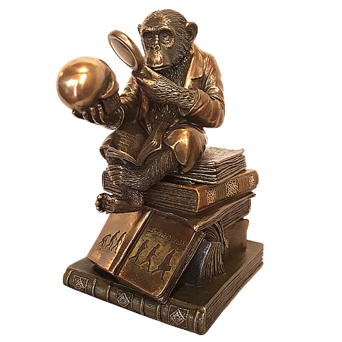 The Thinker- Ape Scholar Keepsake Box