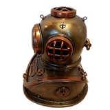 Titanic Diving Helmet  Cold Cast Bronze Steampunk Clock